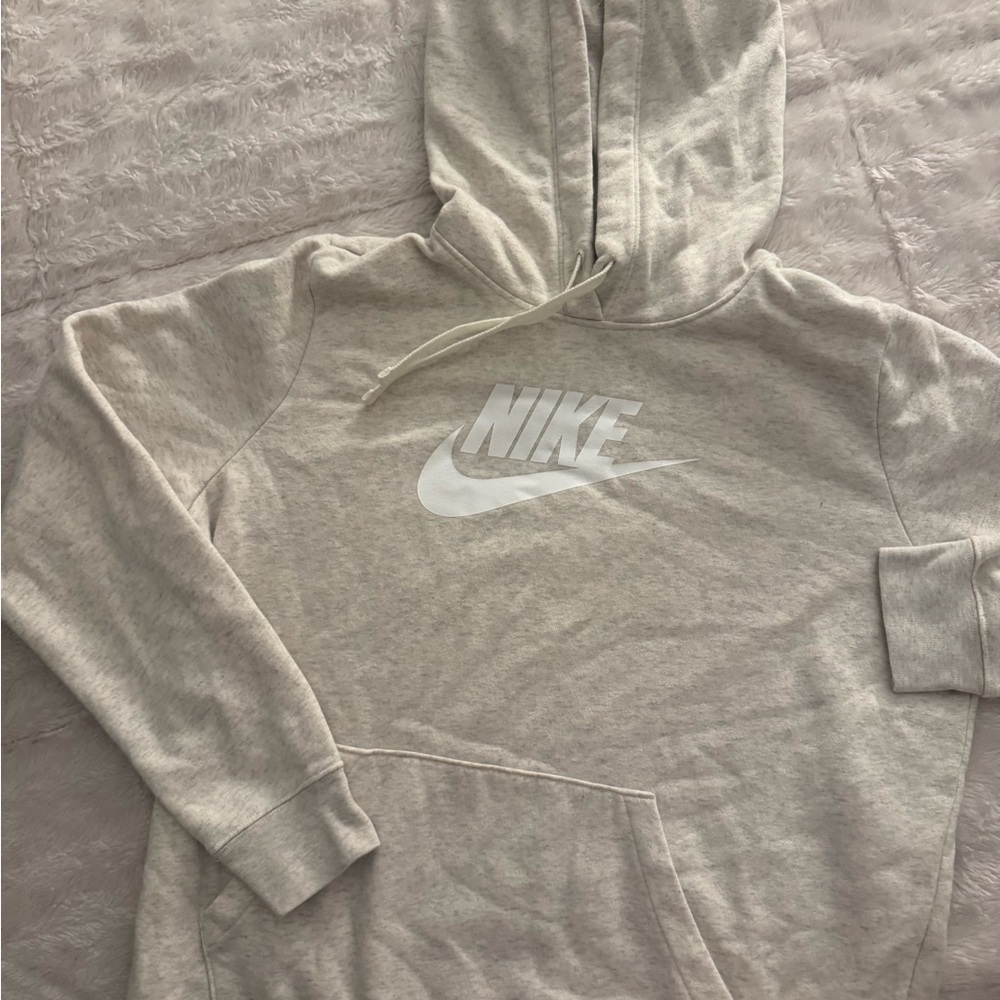 Nike Women’s cream/ grey Hoodie size L
